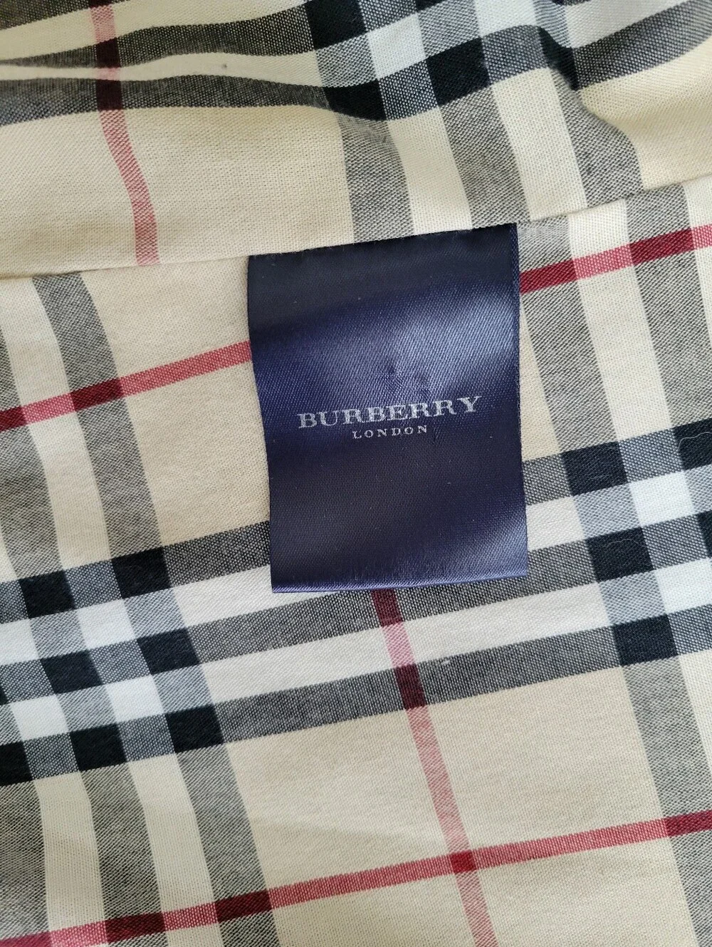 Burberry London Vintage Black Nova Check Snap Front Coat Size 12 - Picture 12 of 16